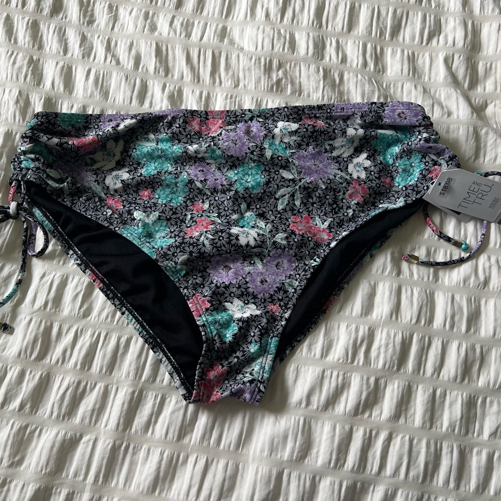 Floral High-Waisted Bikini Bottoms